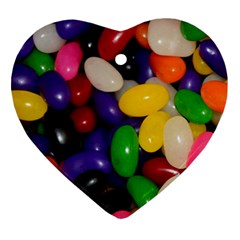 Jelly Beans Heart Ornament (two Sides) by pauchesstore