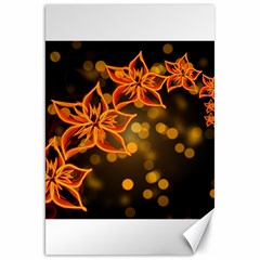 Flowers Background Bokeh Leaf Canvas 20  X 30  by Mariart
