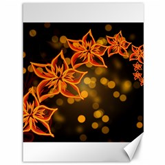 Flowers Background Bokeh Leaf Canvas 36  X 48  by Mariart