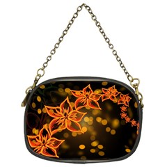 Flowers Background Bokeh Leaf Chain Purse (One Side)