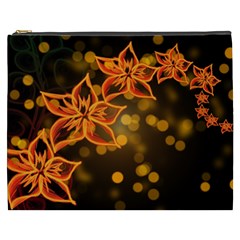 Flowers Background Bokeh Leaf Cosmetic Bag (XXXL)