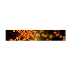 Flowers Background Bokeh Leaf Flano Scarf (Mini)