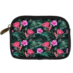 Rose flamingos Digital Camera Leather Case