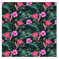 Rose flamingos Large Satin Scarf (Square)