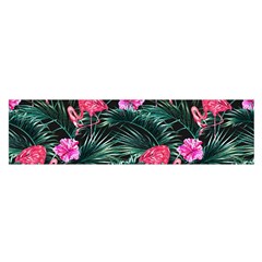 Rose flamingos Satin Scarf (Oblong)