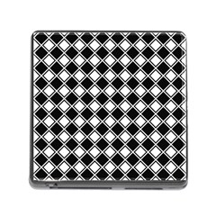 Black And White Diamonds Memory Card Reader (square 5 Slot) by retrotoomoderndesigns