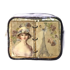 Vintage Design - Paris Mini Toiletries Bag (one Side) by WensdaiAmbrose