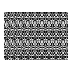 Black And White Filigree Double Sided Flano Blanket (mini)  by retrotoomoderndesigns