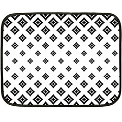 Black And White Tribal Fleece Blanket (mini)