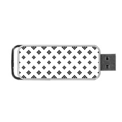 Black And White Tribal Portable Usb Flash (one Side) by retrotoomoderndesigns