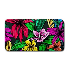 Neon Hibiscus Medium Bar Mats by retrotoomoderndesigns