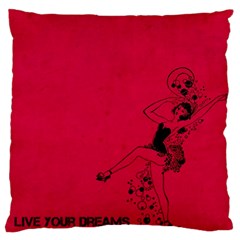 Vintage Live Your Dreams Standard Flano Cushion Case (two Sides)