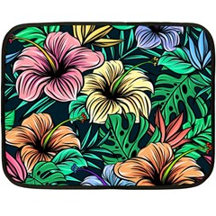 Hibiscus Dream Double Sided Fleece Blanket (mini) 