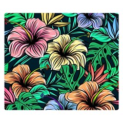 Hibiscus Dream Double Sided Flano Blanket (Small) 