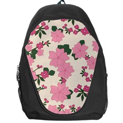 Floral Vintage Flowers Wallpaper Backpack Bag