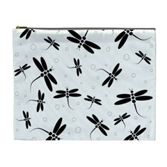 Dragonflies Pattern Cosmetic Bag (xl) by Valentinaart