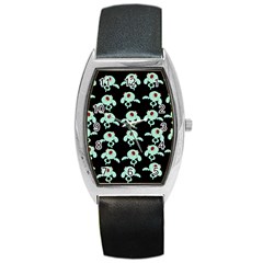 Squidward In Repose pattern Barrel Style Metal Watch