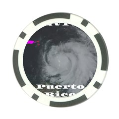Survivor Of Hurricane Maria Puerto Rico Poker Chip Card Guard by StarvingArtisan