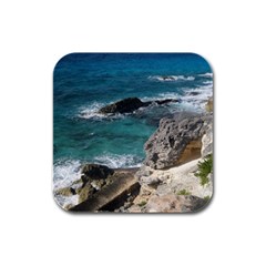 Isla Mujeres Mexico Rubber Square Coaster (4 Pack)  by StarvingArtisan