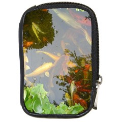 Koi Fish Pond Compact Camera Leather Case