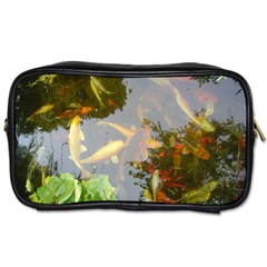 Koi Fish Pond Toiletries Bag (two Sides)