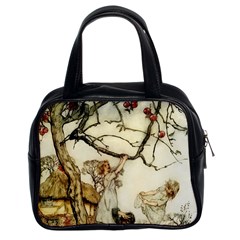 Vintage - Apple Picking Classic Handbag (two Sides) by WensdaiAmbrose