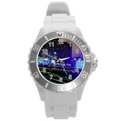 Columbus Commons Round Plastic Sport Watch (l)