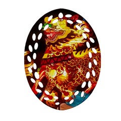 Dragon Lights Ornament (oval Filigree)