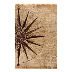 Vintage Compass Shower Curtain 48  X 72  (small)  by WensdaiAmbrose