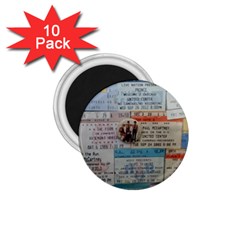 Concert Memorabilia  1.75  Magnets (10 pack) 