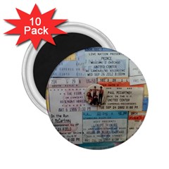 Concert Memorabilia  2.25  Magnets (10 pack) 