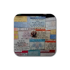 Concert Memorabilia  Rubber Coaster (square)  by StarvingArtisan