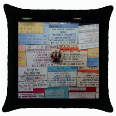 Concert Memorabilia  Throw Pillow Case (black) by StarvingArtisan