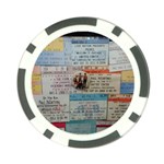 Concert Memorabilia  Poker Chip Card Guard Front