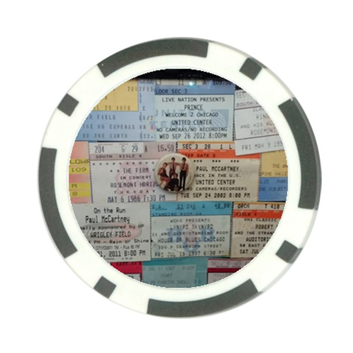 Concert Memorabilia  Poker Chip Card Guard