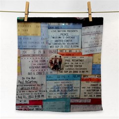 Concert Memorabilia  Face Towel by StarvingArtisan