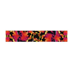 Red Floral Collage Print Design 2 Flano Scarf (mini) by dflcprintsclothing