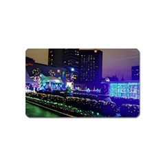 Columbus Commons Lights Magnet (name Card) by Riverwoman