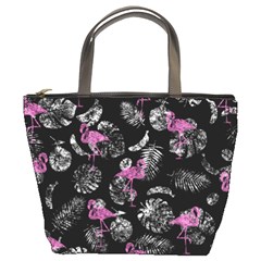 Flamingo Pattern Bucket Bag by Valentinaart
