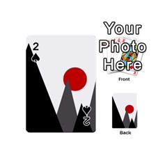 Geometric Landscape Playing Cards 54 (mini) by Valentinaart