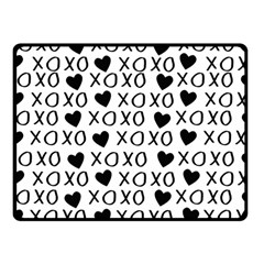 Xo Valentines Day Pattern Fleece Blanket (small) by Valentinaart