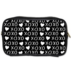 Xo Valentines Day Pattern Toiletries Bag (two Sides) by Valentinaart