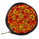 Brilliant Orange And Yellow Daisies Mini Makeup Bag Back