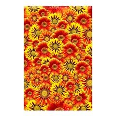 Brilliant Orange And Yellow Daisies Shower Curtain 48  x 72  (Small) 