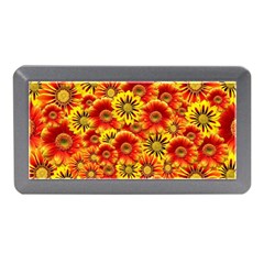 Brilliant Orange And Yellow Daisies Memory Card Reader (Mini)
