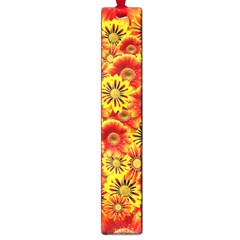 Brilliant Orange And Yellow Daisies Large Book Marks