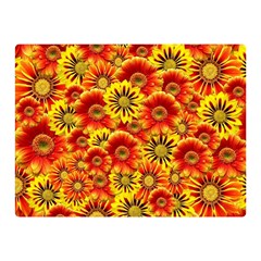 Brilliant Orange And Yellow Daisies Double Sided Flano Blanket (mini)  by retrotoomoderndesigns