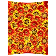 Brilliant Orange And Yellow Daisies Back Support Cushion by retrotoomoderndesigns