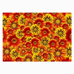 Brilliant Orange And Yellow Daisies Large Glasses Cloth (2-Side)
