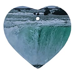 Niagara Falls Heart Ornament (two Sides) by Riverwoman